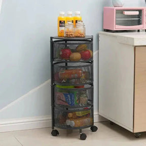 [Llévate 2 y paga 1] Frutero Articulado de Acero Inoxidable Giratorio de 4/5 Niveles + REGALO: Kit de Utensilios de Cocina