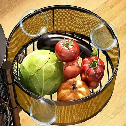 [Llévate 2 y paga 1] Frutero Articulado de Acero Inoxidable Giratorio de 4/5 Niveles + REGALO: Kit de Utensilios de Cocina
