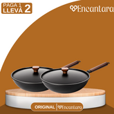 Frigideira Fuego Vivo em Ferro Fundido Antiaderente +BRINDE: Kit Utensílios de Cozinha
