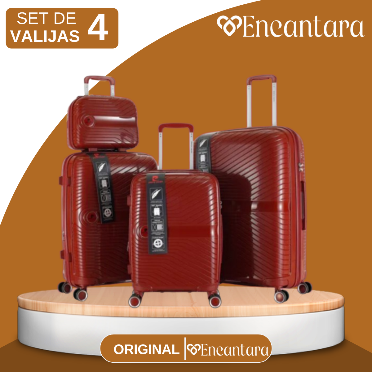 Set De 4 Valijas Rigidas Lavon Giro 360 Beauty(Perfectas para viajar)